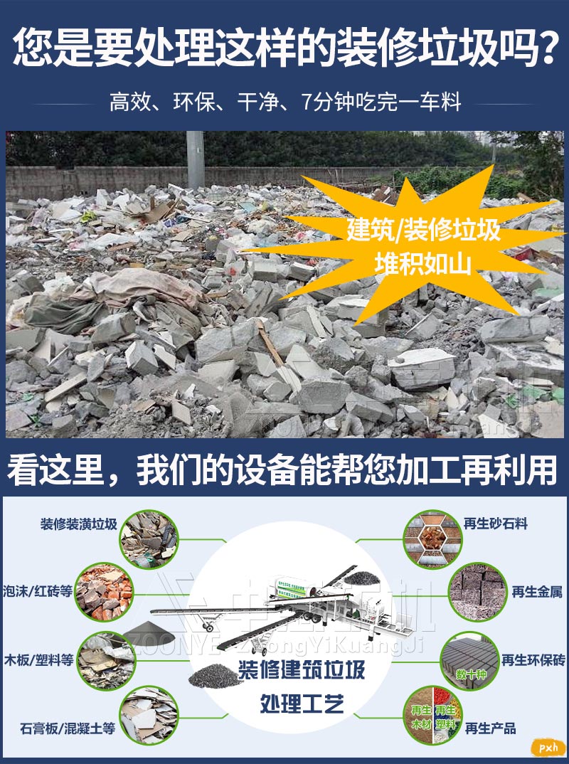 裝修垃圾可以實(shí)現(xiàn)分類回收
